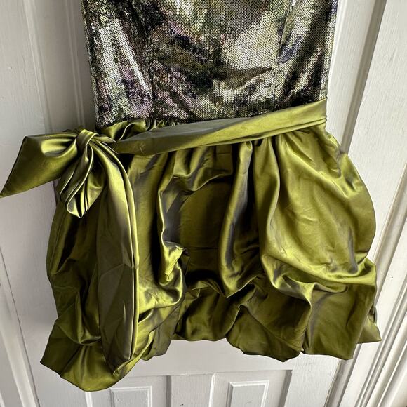 Gunne Sax Jessica McClintock Vintage 1980s Strapless Sequin Party Dress - Picture 4 of 7